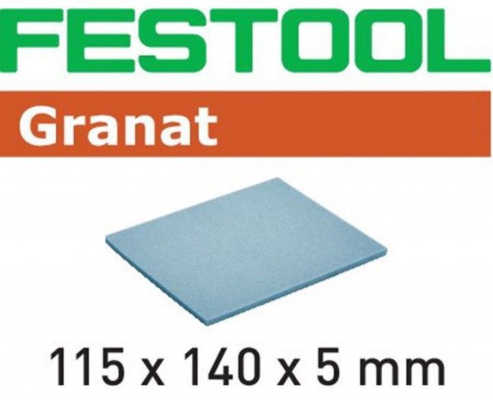 Фото Губка шлифовальная Festool Granat 800, компл. из 20 шт. 115x140x5 SF 800 GR/20 в интернет-магазине ToolHaus.ru